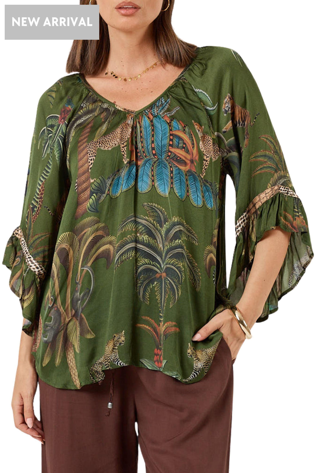 LULA SOUL TOP CHEETAH TOP