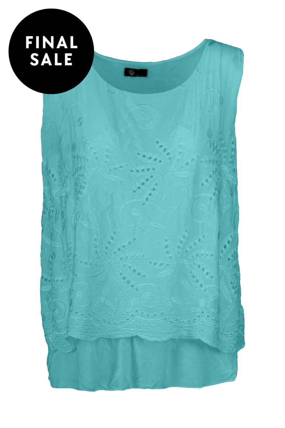 MADE IN ITALY TOP WOVEN S/LESS TOP - 15/65687U