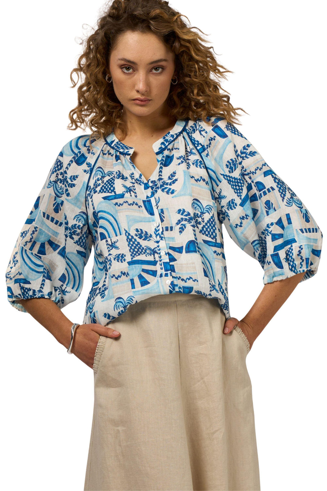 MADLY SWEETLY BLOUSE SUNDAZE BLOUSE - MS2032