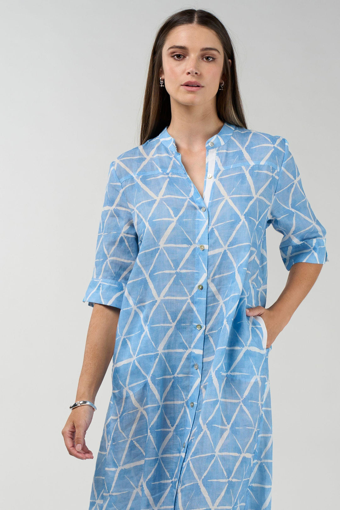 MADLY SWEETLY DRESS PRISM SHIRT DRESS - MS1910P