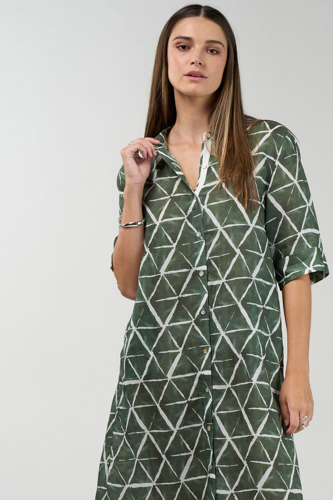 MADLY SWEETLY DRESS PRISM SHIRT DRESS - MS1910P