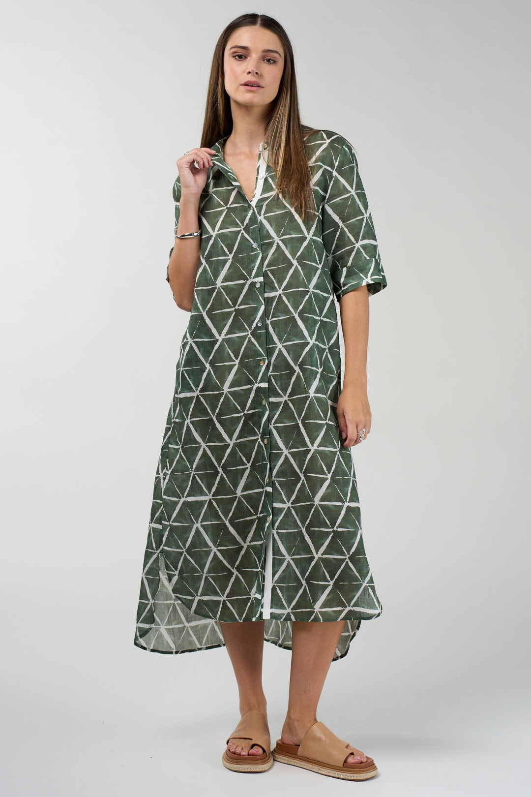 MADLY SWEETLY DRESS PRISM SHIRT DRESS - MS1910P