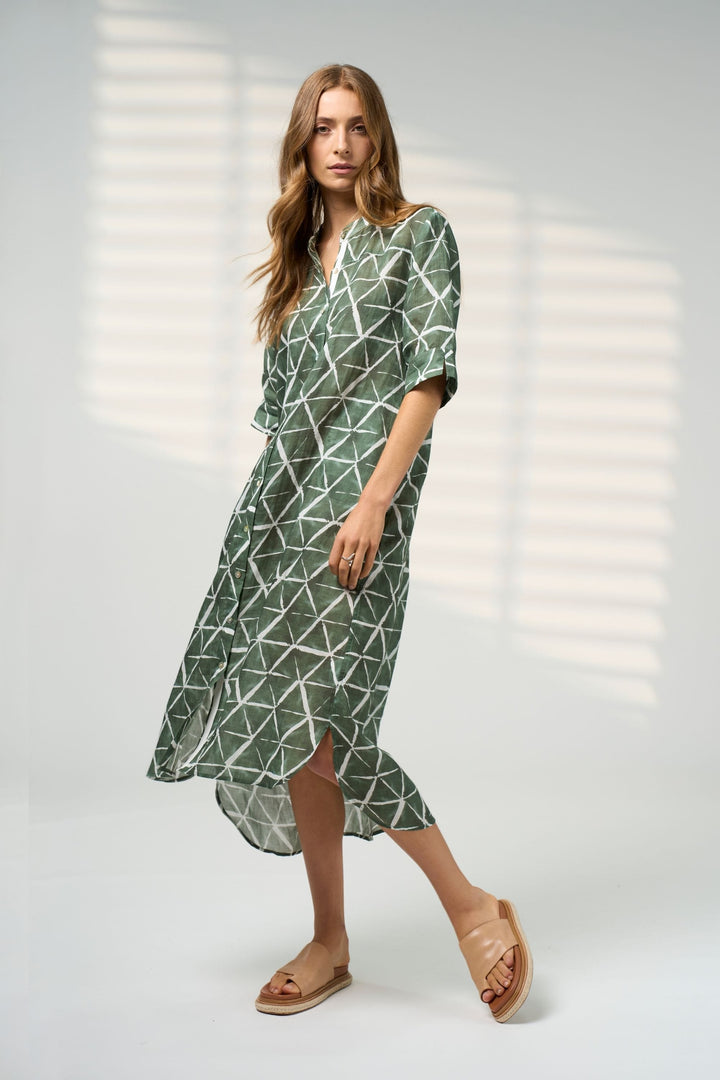 MADLY SWEETLY DRESS PRISM SHIRT DRESS - MS1910P