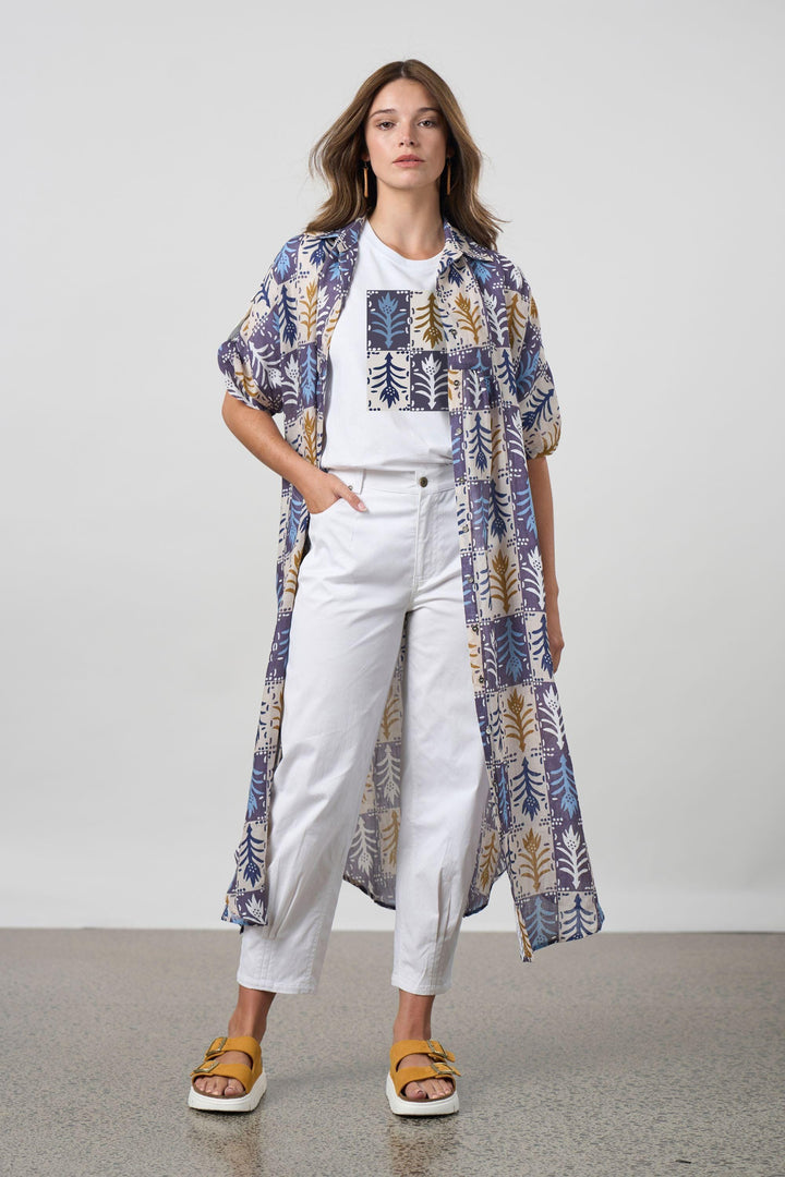 MADLY SWEETLY DRESS QUARTET SHIRT DRESS - MS1719
