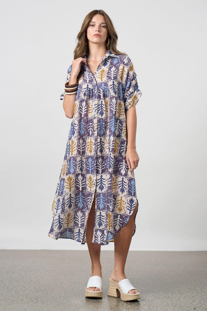 MADLY SWEETLY DRESS QUARTET SHIRT DRESS - MS1719
