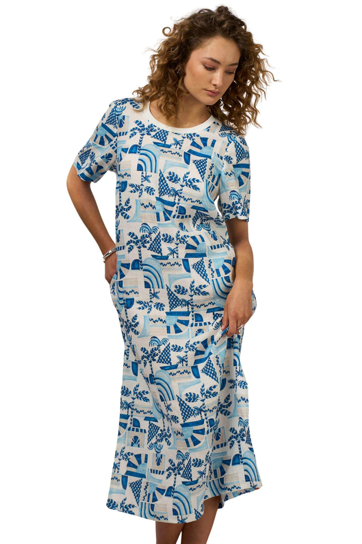 MADLY SWEETLY DRESS SUNDAZE MIDI DRESS - MS2035
