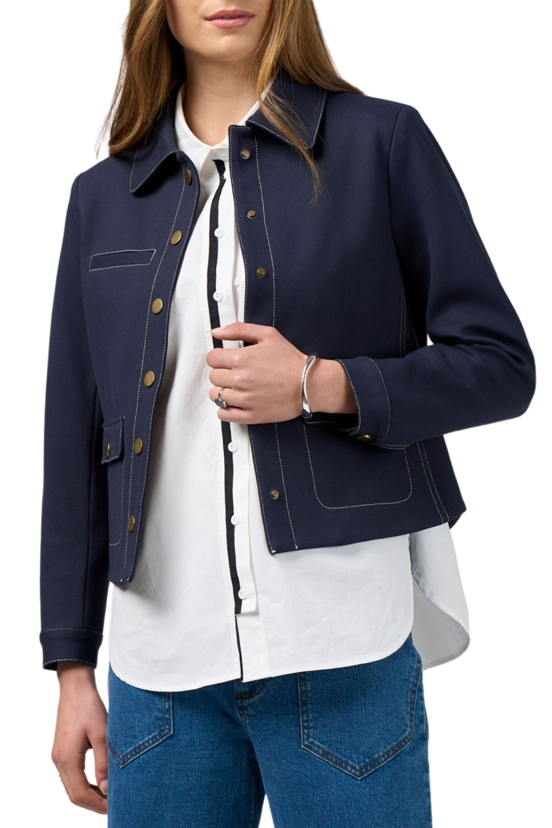 MADLY SWEETLY JACKET 8 / NAVY HIGHLIGHT JACKET - MS1808