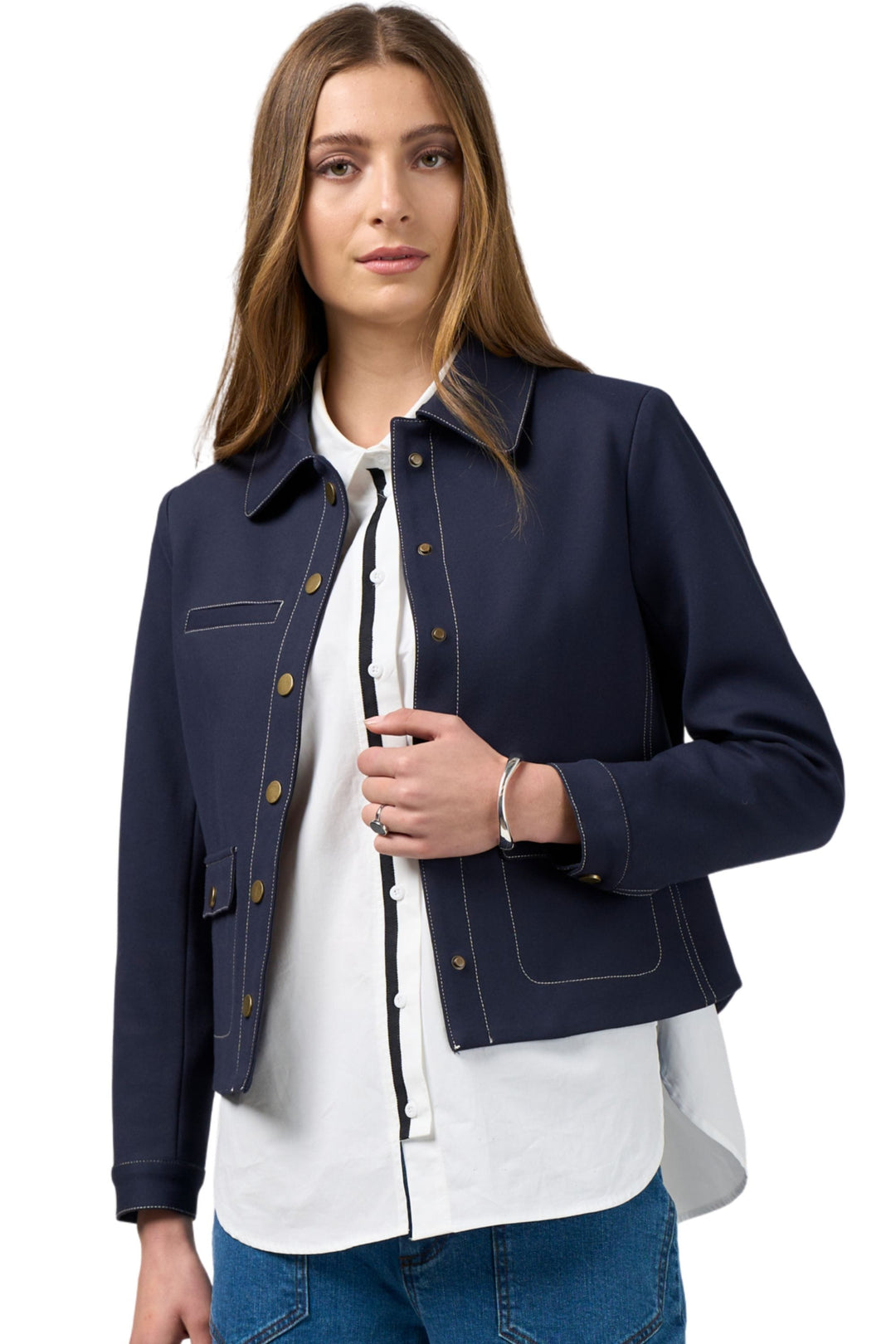MADLY SWEETLY JACKET NAVY / 8 HIGHLIGHT JACKET - MS1808