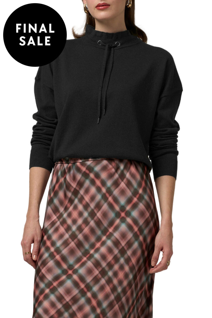 MADLY SWEETLY JUMPER BLACK / XS EVERYWEAR DRAWSTRING SWEATER - MSK2521
