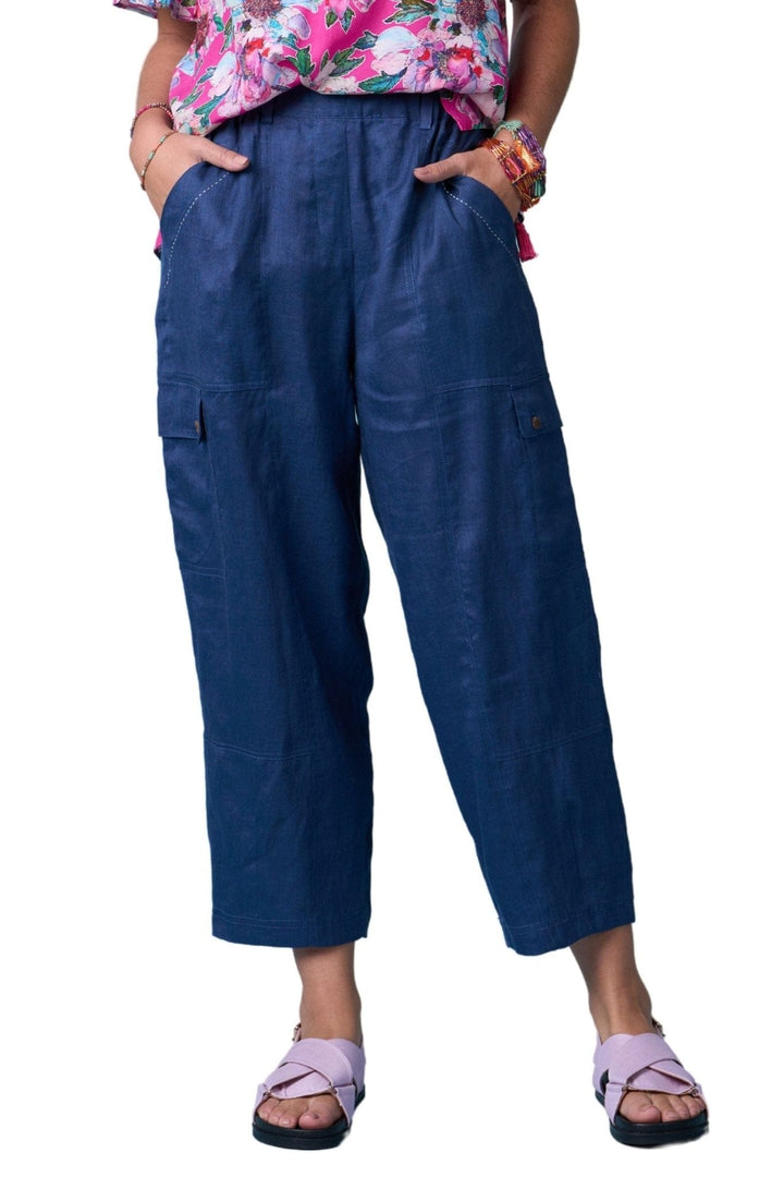 MADLY SWEETLY PANTS 8 / WASHED-NAVY COAST PANT - MS1121