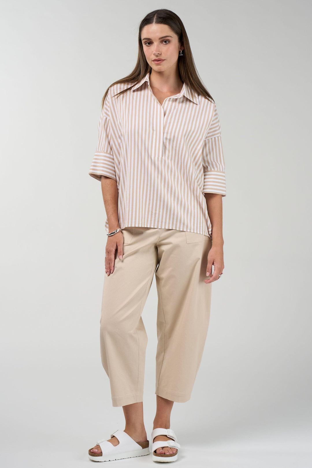MADLY SWEETLY SHIRT CONNECT STRIPE SHIRT - MS1966