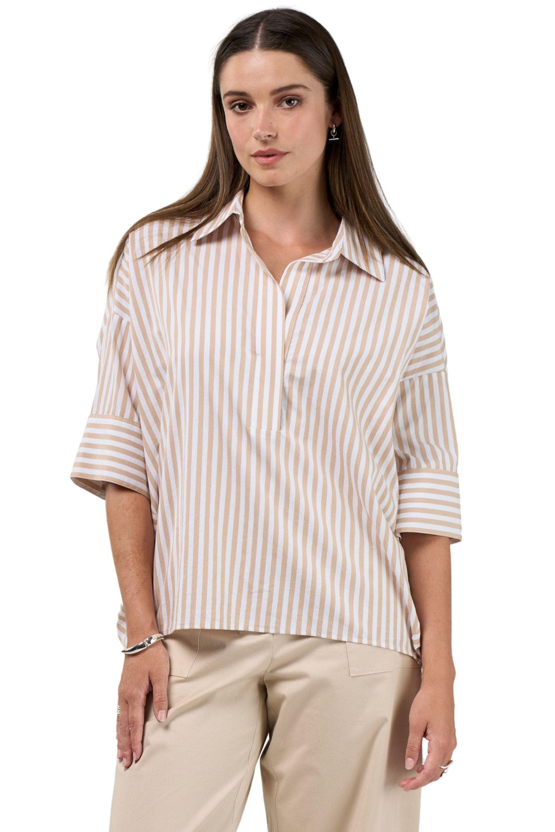 MADLY SWEETLY SHIRT CONNECT STRIPE SHIRT - MS1966