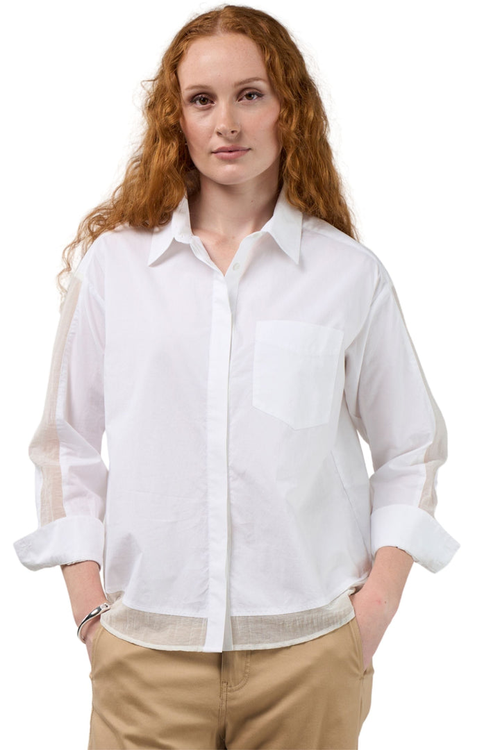 MADLY SWEETLY SHIRT WHITE / 8 FRAME SHIRT - MS1942