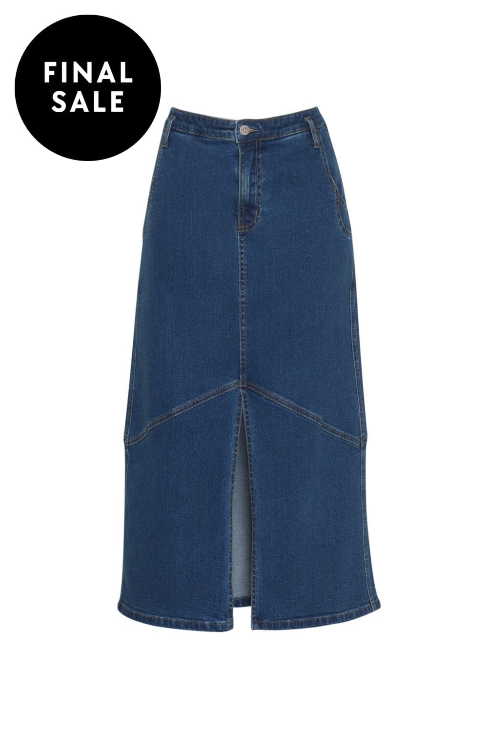 MADLY SWEETLY SKIRT MOTO DENIM SKIRT - MS1342