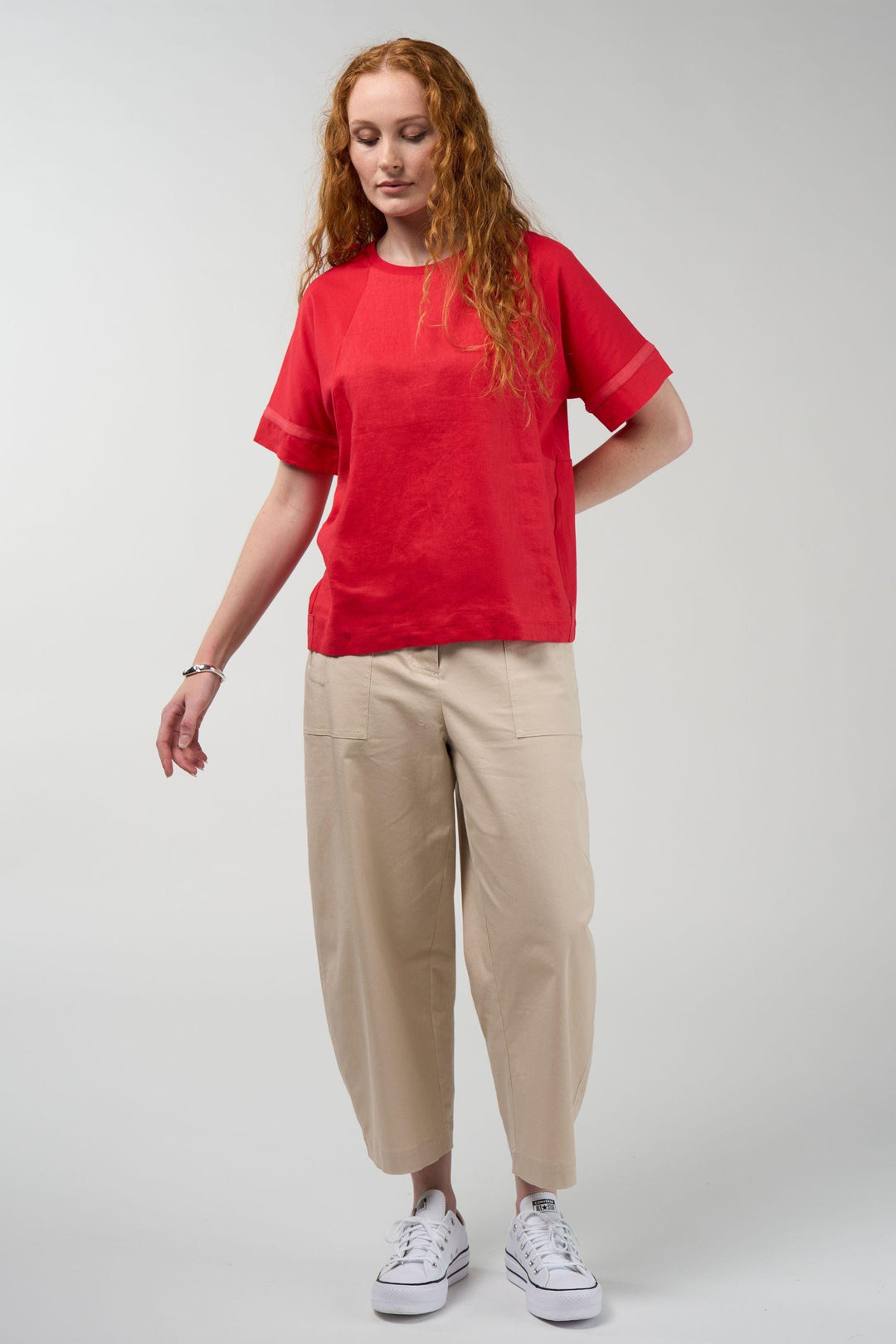 MADLY SWEETLY TOP MIXED MEDIA TEE - MS1951