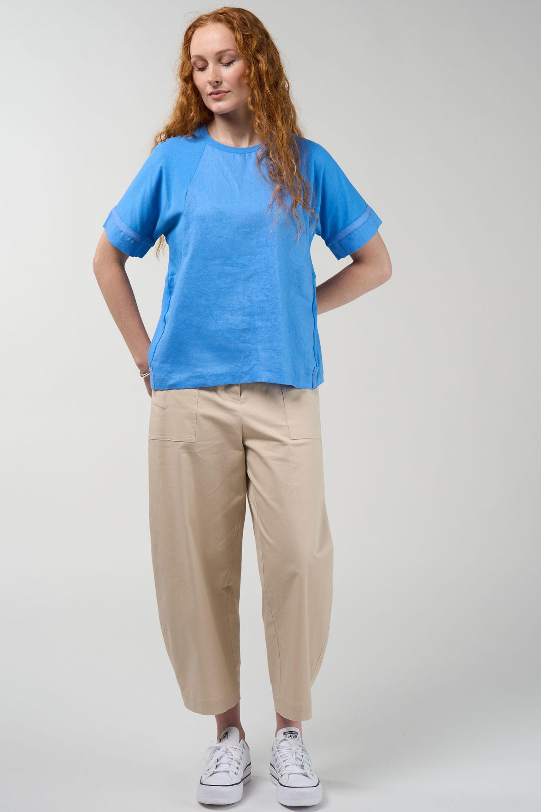 MADLY SWEETLY TOP MIXED MEDIA TEE - MS1951
