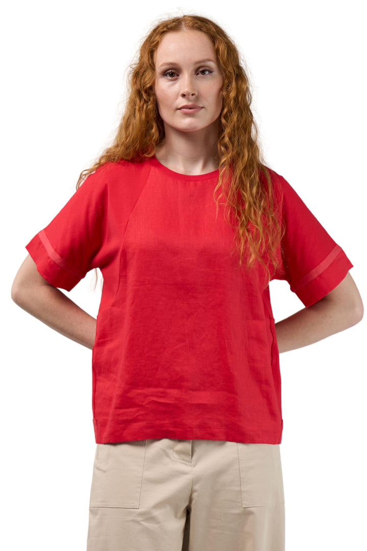 MADLY SWEETLY TOP POPPY / 8 MIXED MEDIA TEE - MS1951