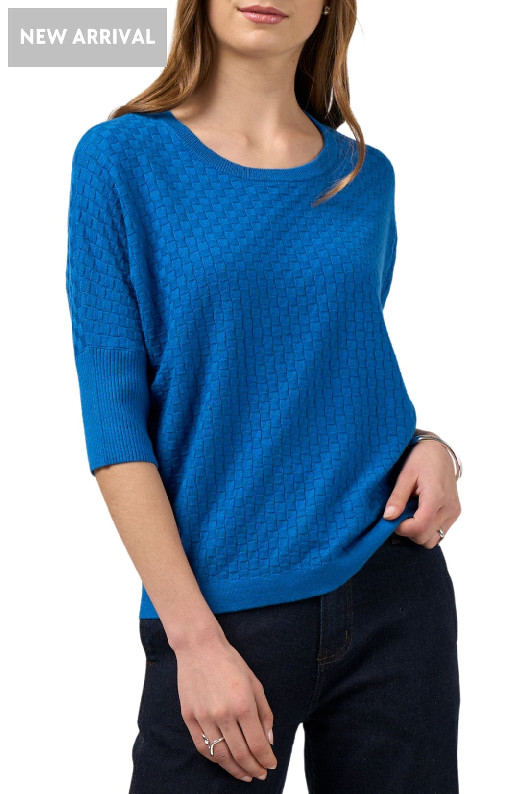 MADLY SWEETLY TOP XS / BLUE SWITCHBOARD TEE - MSK2601