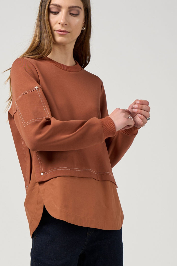 MADLY SWEETLY TRACK TOP MCKENZIE SWEATSHIRT - MS1833