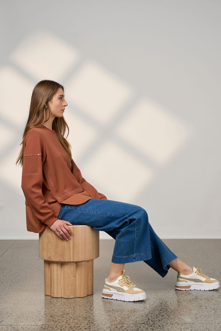 MADLY SWEETLY TRACK TOP MCKENZIE SWEATSHIRT - MS1833
