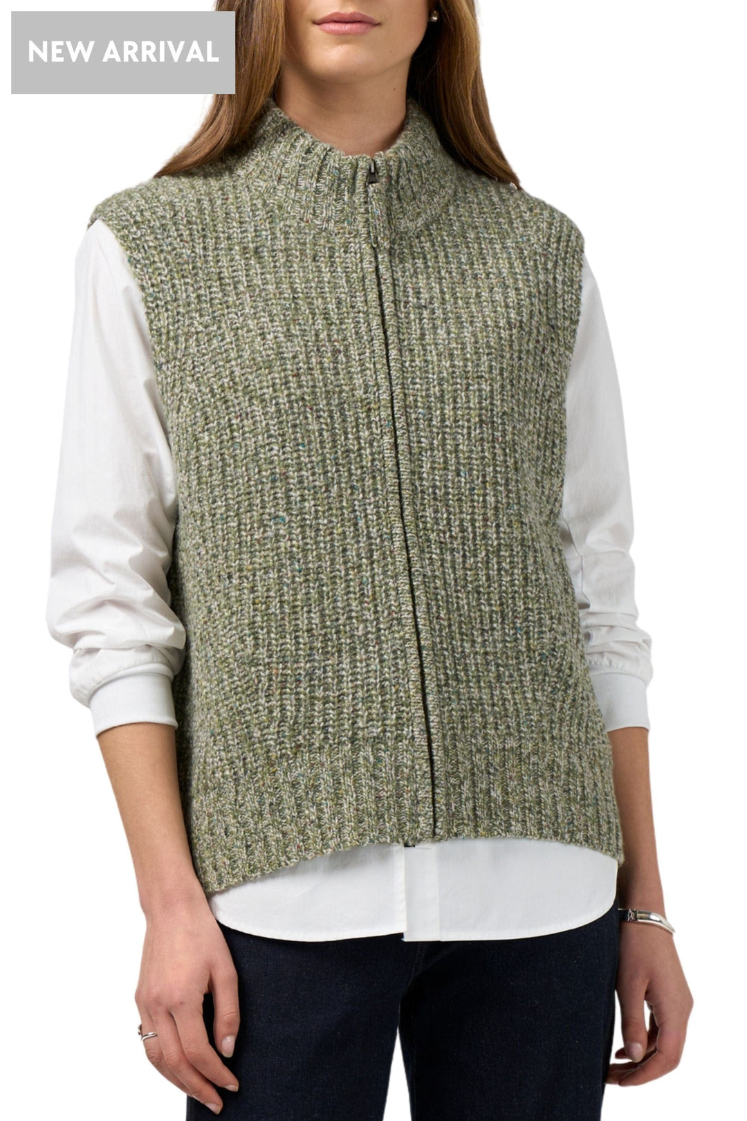 MADLY SWEETLY VEST XS / SAGE CAMPFIRE VEST - MSK2630