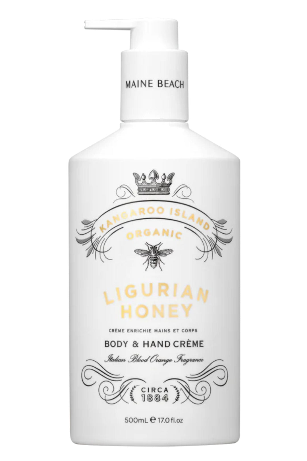 MAINE BEACH GIFTWARE LIGURIAN-HONEY HAND &amp; BODY WASH - LIGURIAN-HONEY
