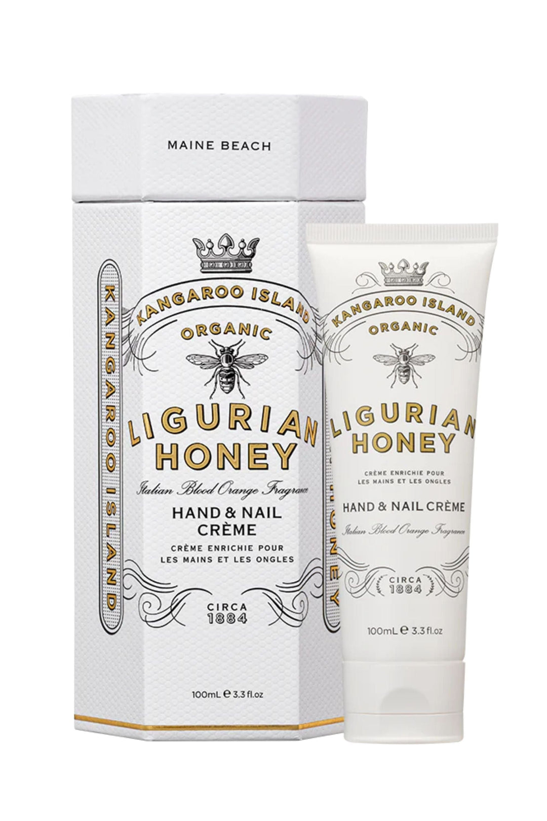 MAINE BEACH GIFTWARE LIGURIAN-HONEY HAND &amp; NAIL CRÈME - LIGURIAN-HONEY