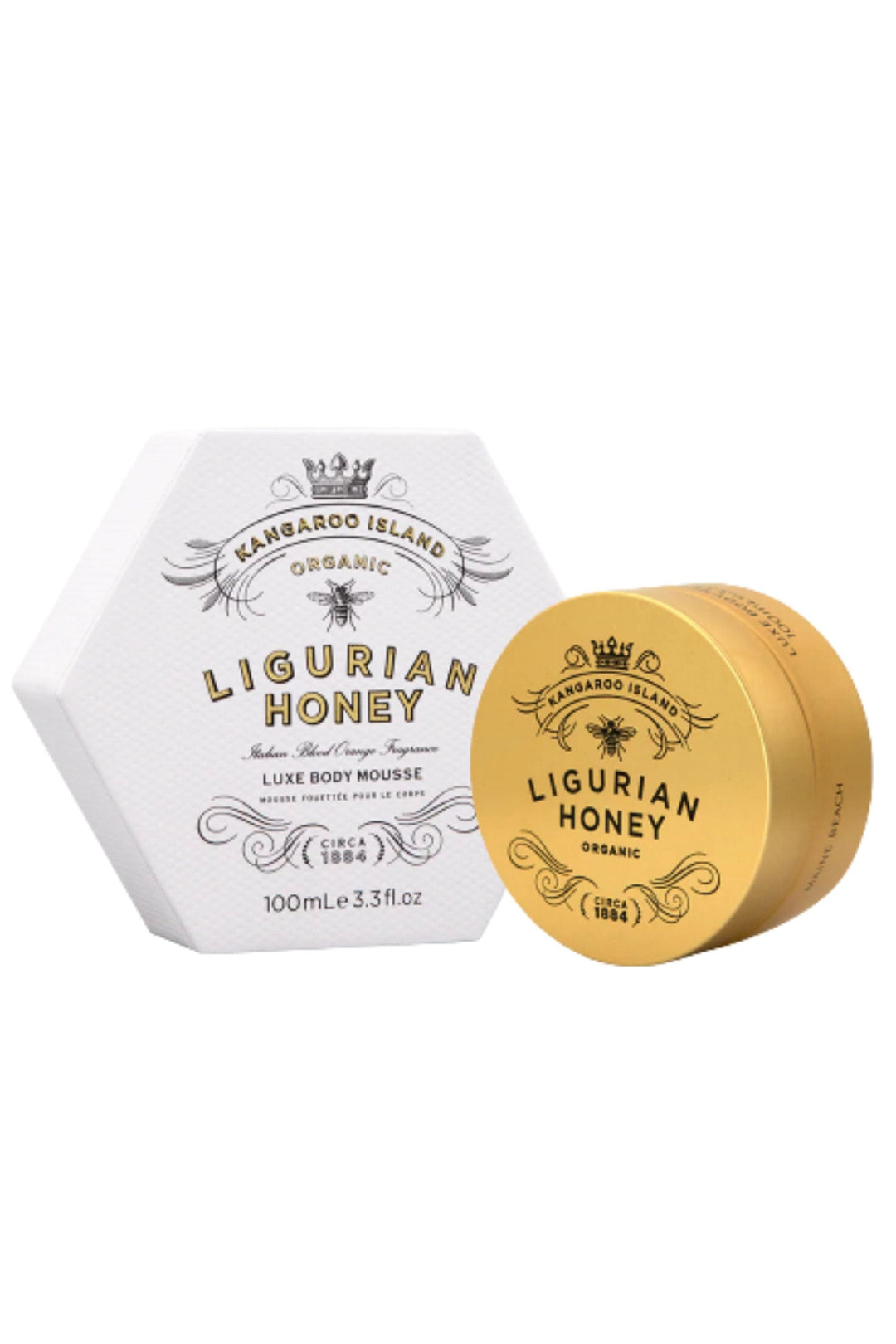 MAINE BEACH GIFTWARE LIGURIAN-HONEY LUXE BODY MOUSSE - LIGURIAN-HONEY