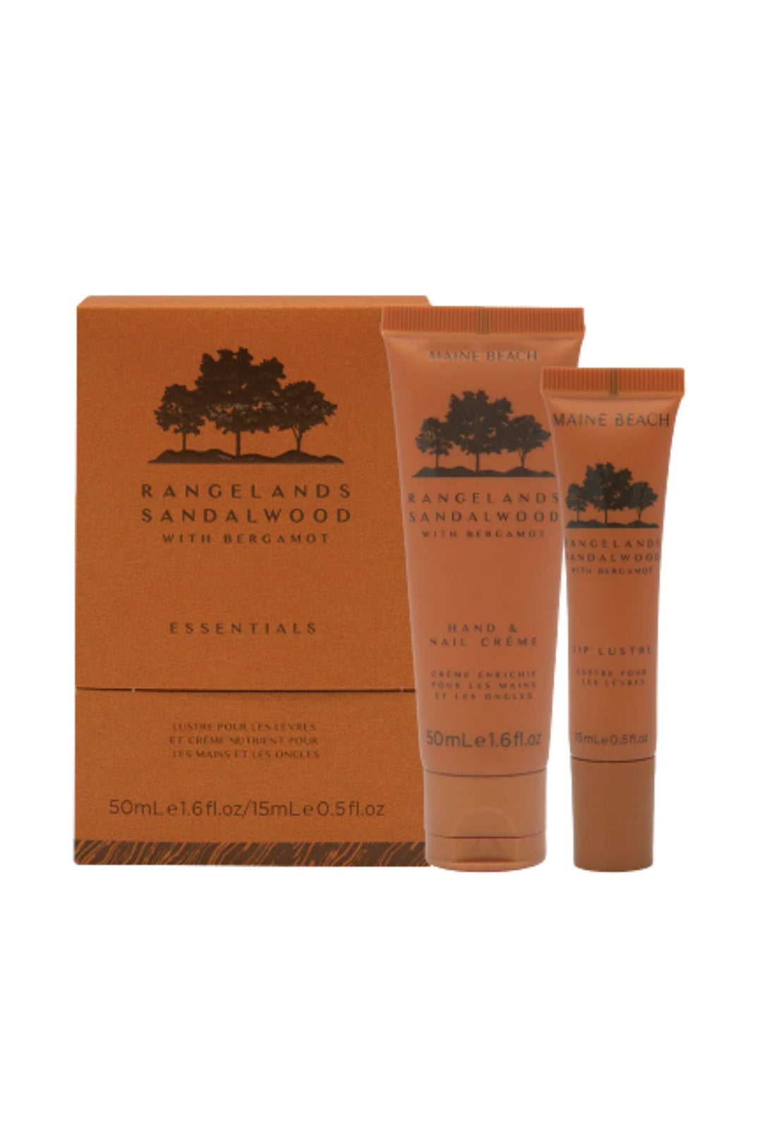 MAINE BEACH GIFTWARE RANGELANDS-SANDALWOOD ESSENTIALS SET
