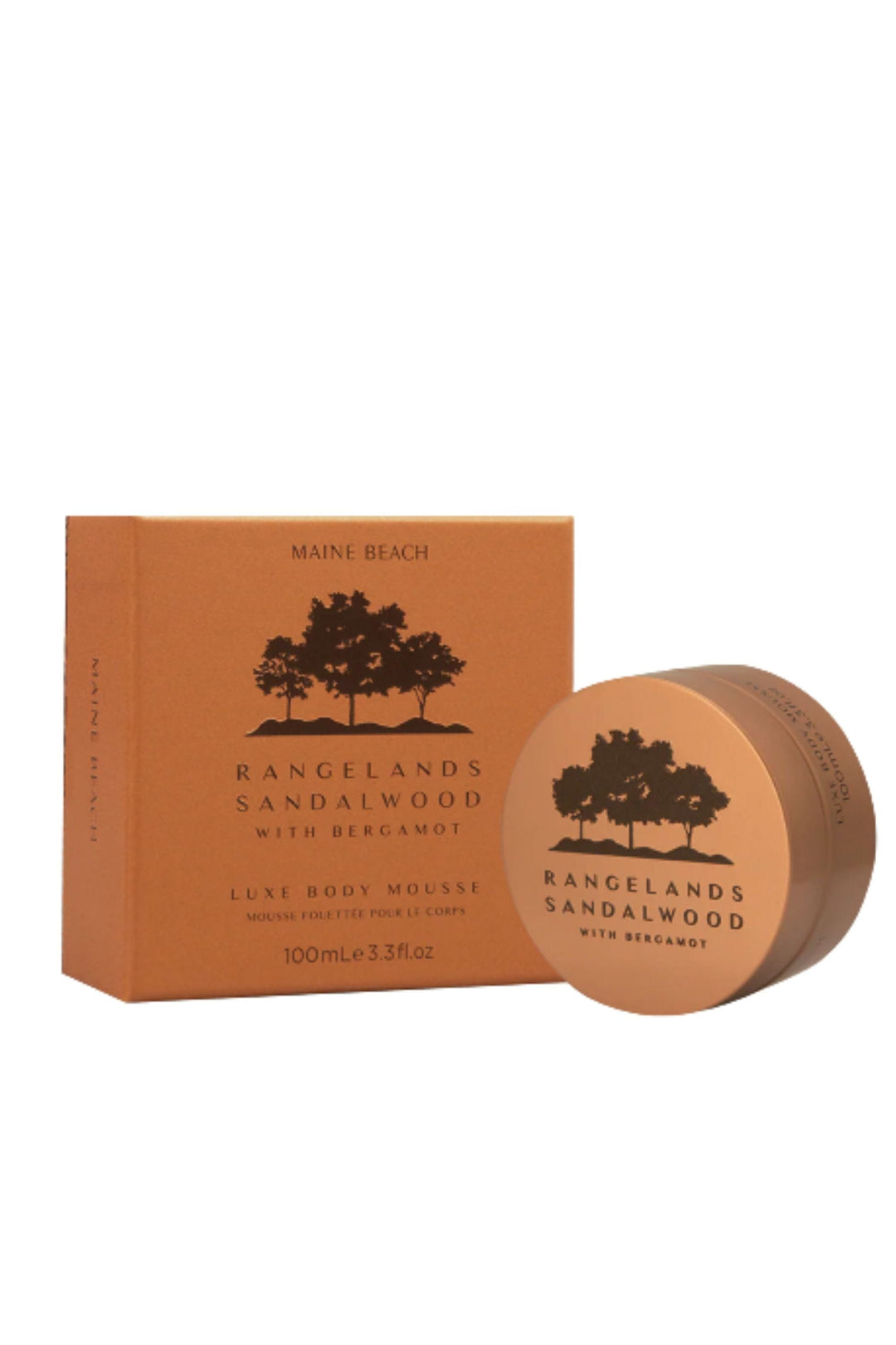 MAINE BEACH GIFTWARE RANGELANDS-SANDALWOOD LUXE BODY MOUSSE