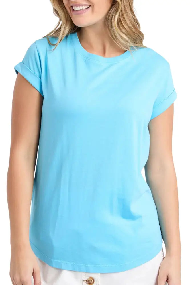 MANLY TEE - 55X0158 8 / AZURE TOP