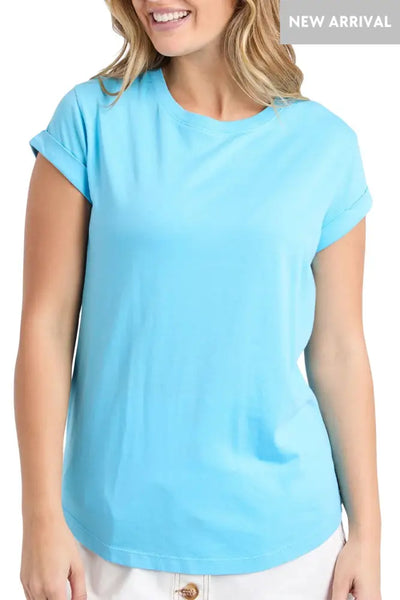 MANLY TEE - 55X0158 8 / AZURE TOP