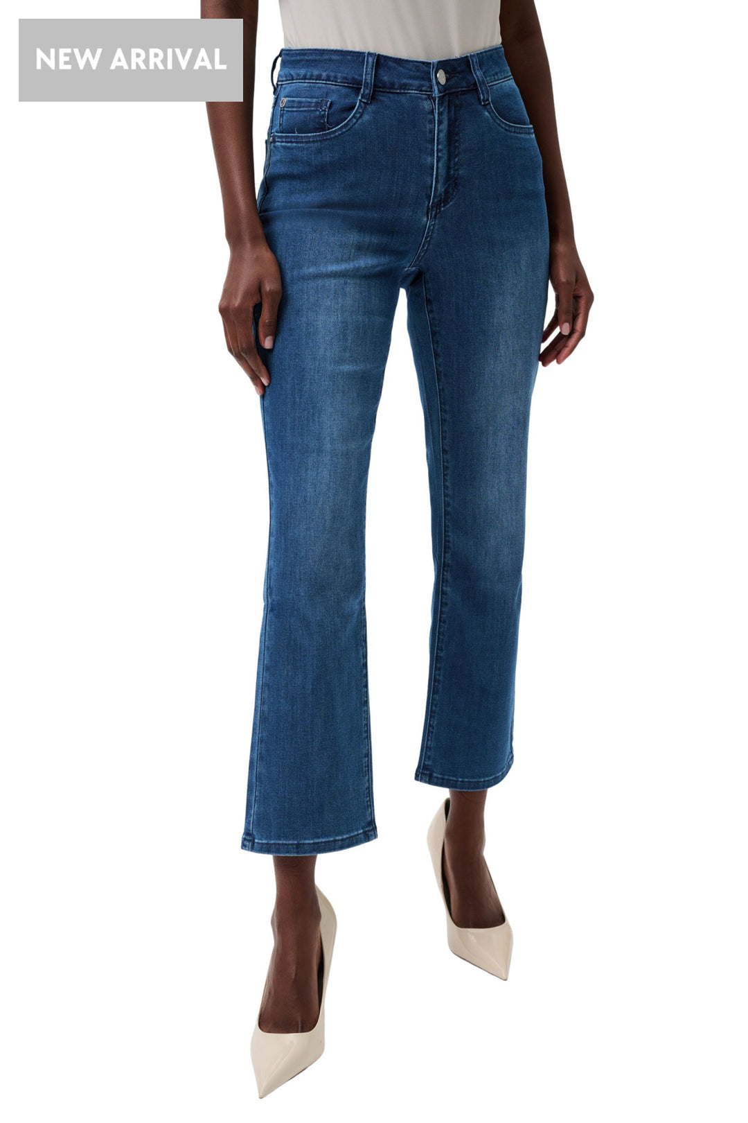 MARGO CLASSIC STRAIGHT JEAN - 252926JR - MID-BLUE / 6 - JEANS