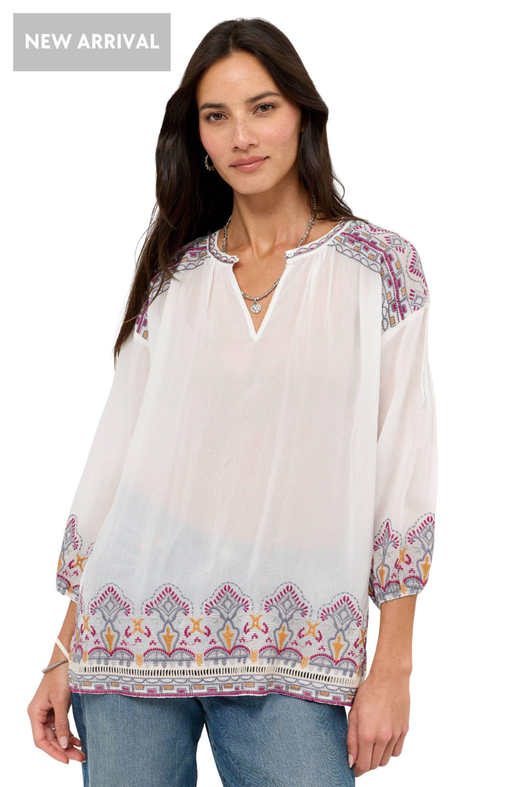 MARGOT BLOUSE - C18026-4 - NATURAL / XS - BLOUSE