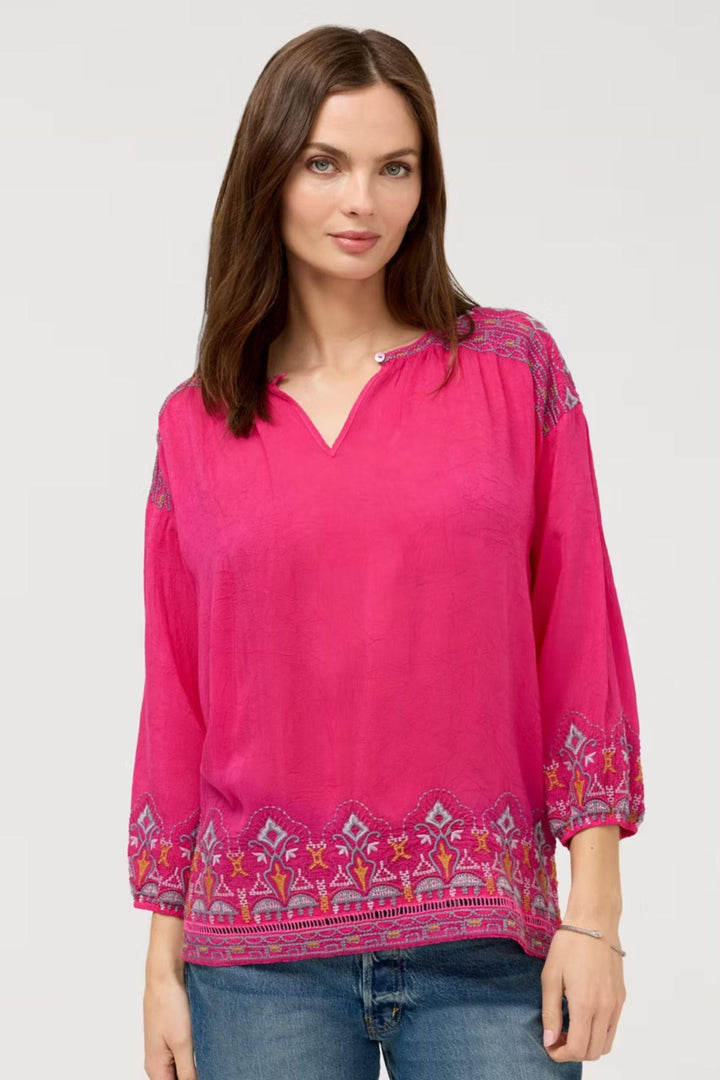 MARGOT BLOUSE - C18026-4 - PINK / XS - BLOUSE