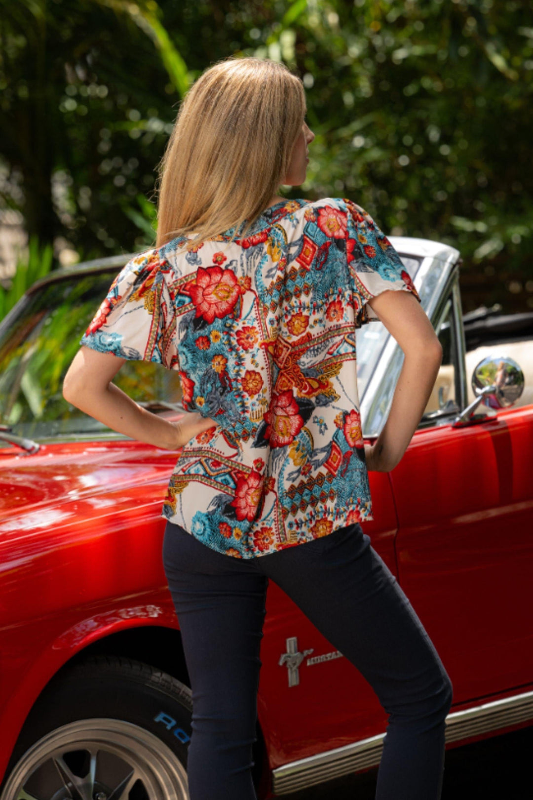 CIENNA BLOUSE MARGOT FLARE SLV BLOUSE - TOP-49-MGO