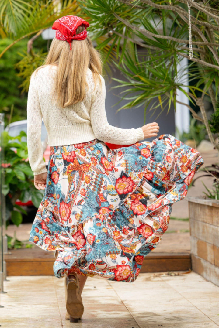 CIENNA SKIRT MARGOT FRILL MAXI SKIRT - SKT-12-MGO