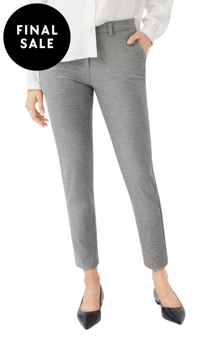 BRAX PANTS 8 / GREY MARON S PULL ON PANT - 75-5808