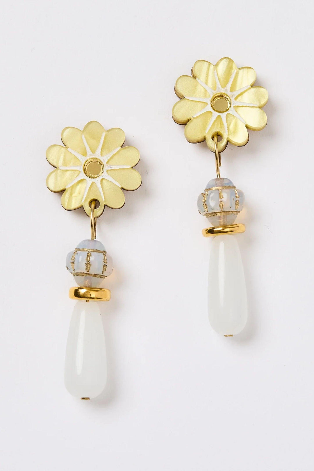 MARTHA JEAN JEWELLERY YELLOW BEA EARRINGS