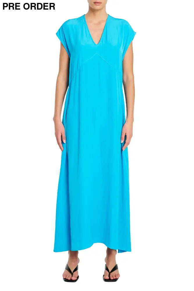 MAXI SLICE DRESS - F673383 10 / CERULEAN DRESS