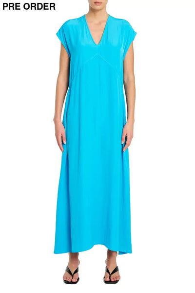 MAXI SLICE DRESS - F673383 10 / CERULEAN DRESS