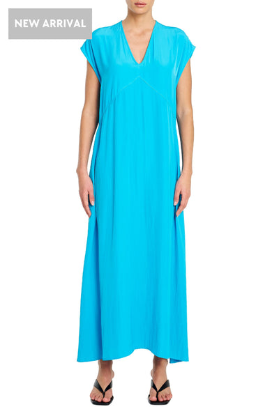 MAXI SLICE DRESS - F673383 10 / CERULEAN DRESS