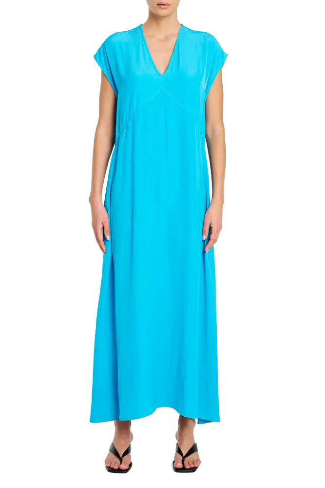 MAXI SLICE DRESS - F673383 10 / CERULEAN DRESS