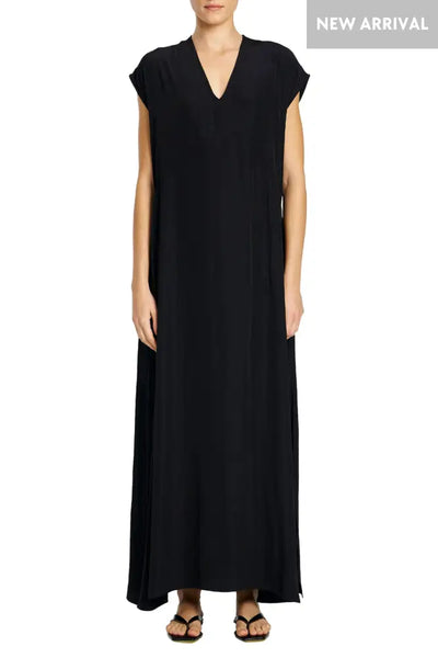 MAXI SLICE DRESS - F673383 8 / BLACK DRESS