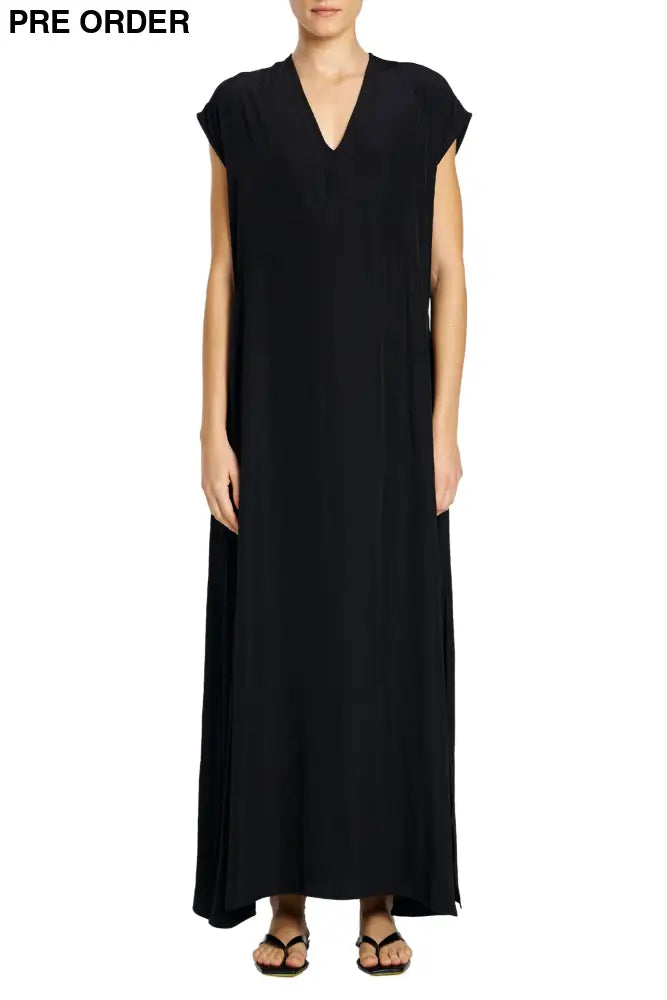 Black maxi dress by Mela Purdie