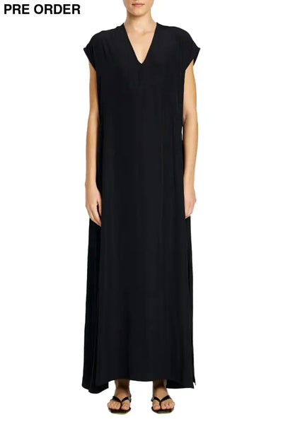 Black maxi dress by Mela Purdie