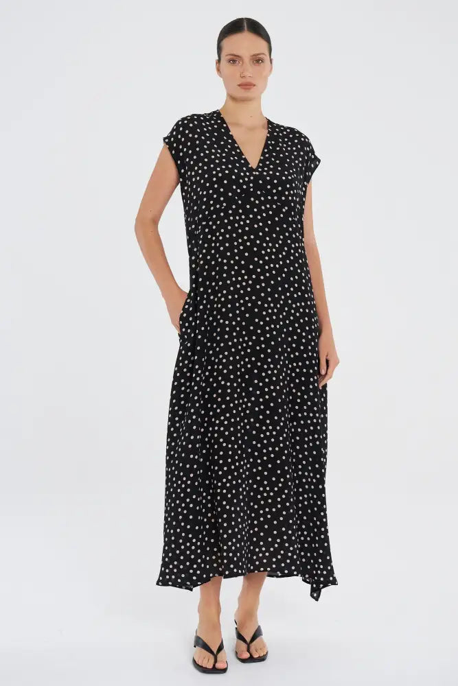 MAXI SLICE DRESS - F8563383 DRESS