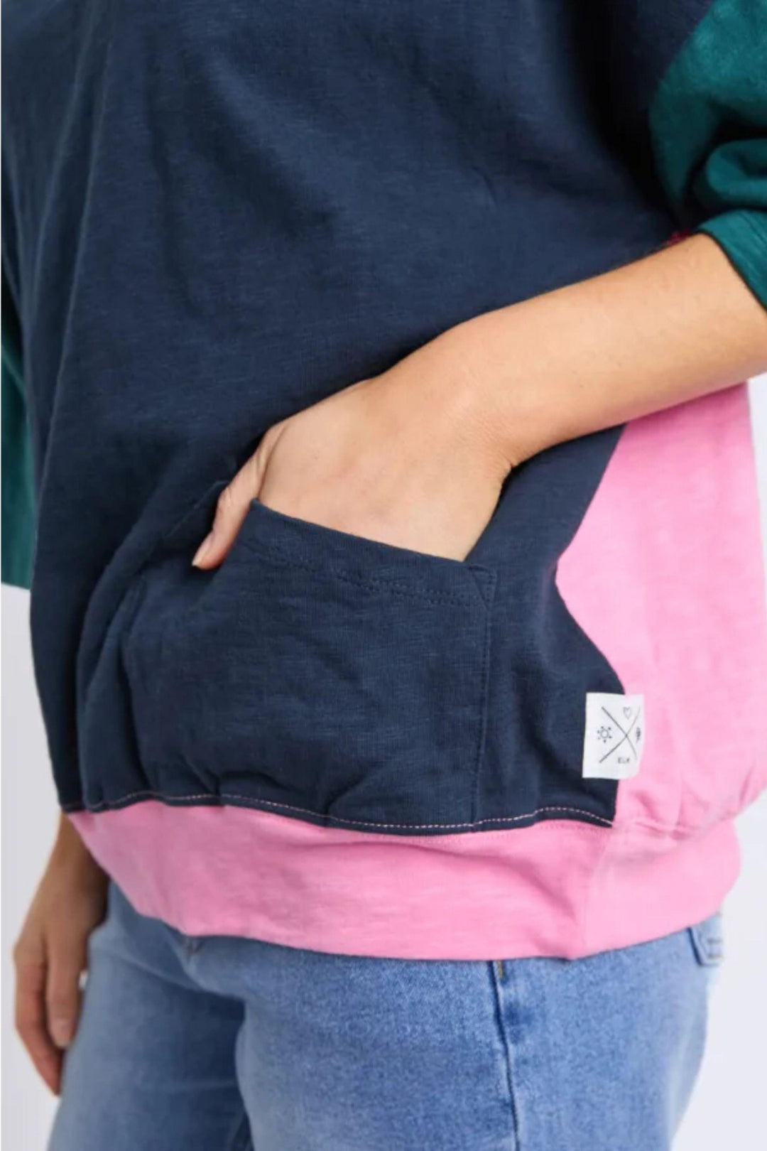 ELM TRACK TOP MAZIE COLOUR BLOCK SWEAT - 81X4234