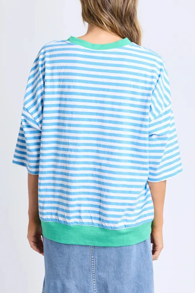 MAZIE STRIPE SWEAT - 81X4496 TOP