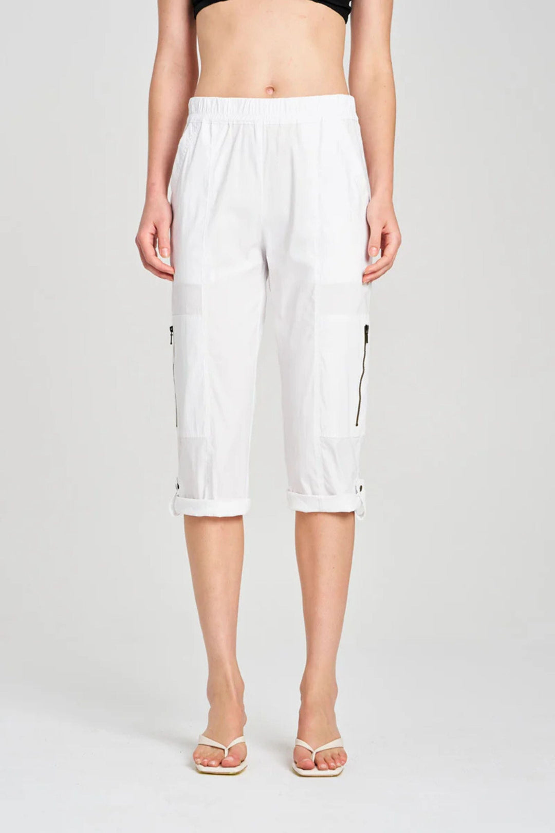 MELA PURDIE 3/4 PANT CROPPED ZIP CARGO - F651386